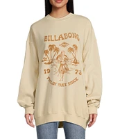 Billabong Ride In Crew Oversized Graphic Sweatshirt