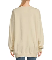 Billabong Ride In Crew Oversized Graphic Sweatshirt