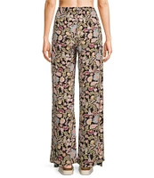 Billabong Split Spirit High Rise Multi Floral Print Pants