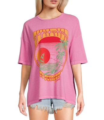 Billabong Sunrise To Sunset Oversized Graphic T-Shirt