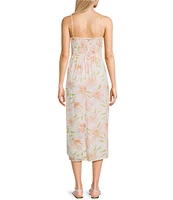 Billabong Sunset Love Sleeveless Floral Printed A-Line Dress