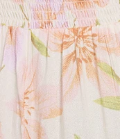 Billabong Sunset Love Sleeveless Floral Printed A-Line Dress