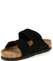 Birkenstock Men's Arizona Soft Footbed Suede Double Banded Slip-On Sandals