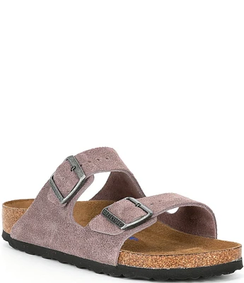 Birkenstock Women's Arizona Soft Footbed Suede Slip On Sandals