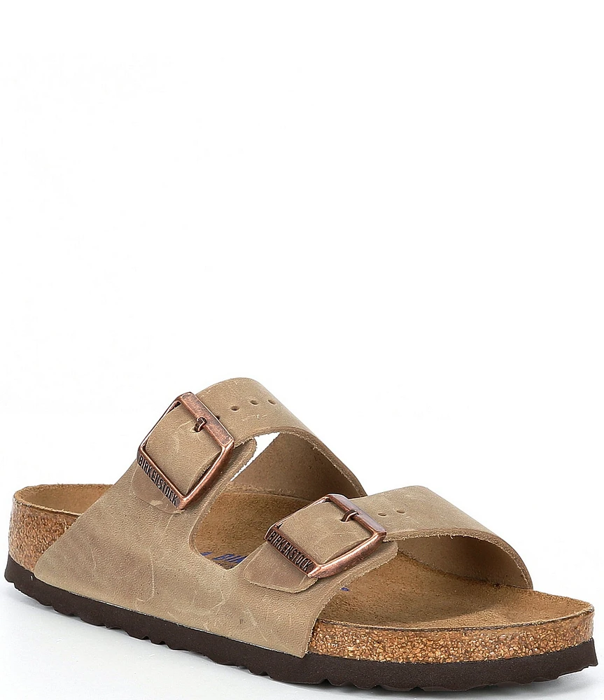 Birkenstock Women's Arizona Oiled Leather Soft Footbed Sandals