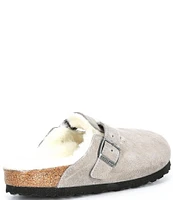 Birkenstock Women's Boston Suede Shearling-Lined Clogs