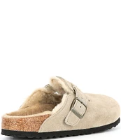 Birkenstock Women's Boston Suede Shearling-Lined Clogs