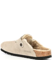 Birkenstock Women's Boston Suede Shearling-Lined Clogs