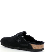 Birkenstock Women's Boston Suede Shearling-Lined Clogs