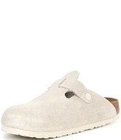 Birkenstock Women's Boston Suede Soft Footbed Clogs