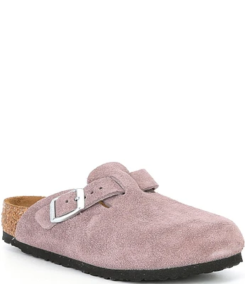 Birkenstock Girls' Boston Suede Clogs (Youth)