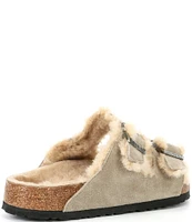 Birkenstock Men's Arizona Suede Shearling Sandals