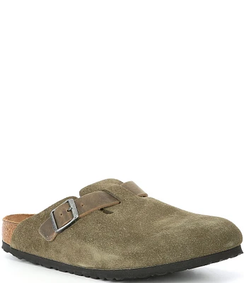 Birkenstock Men's Boston Mixed Material Clogs