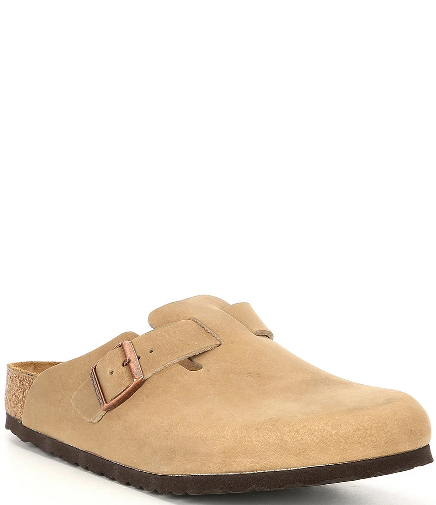 Birkenstock Men's Boston Oiled Leather Slip-On Clogs