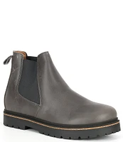 Birkenstock Stalon Leather Lug Sole Chelsea Booties