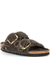 Birkenstock Women's Arizona Big Buckle Teddy Shearling Slide Sandals