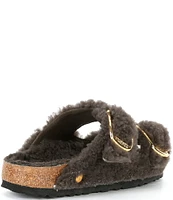 Birkenstock Women's Arizona Big Buckle Teddy Shearling Slide Sandals