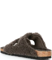 Birkenstock Women's Arizona Big Buckle Teddy Shearling Slide Sandals