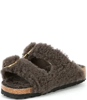 Birkenstock Women's Arizona Big Buckle Teddy Shearling Slide Sandals