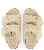 Birkenstock Women's Arizona Big Buckle Teddy Shearling Slide Sandals