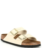 Birkenstock Women's Arizona Soft Footbed Suede Nubuck Buckle Detail Sandals