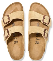 Birkenstock Women's Arizona Suede Dual Buckle Sandals