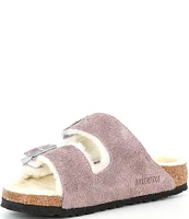 Birkenstock Women's Arizona Suede Shearling Sandals