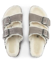 Birkenstock Women's Arizona Suede Shearling Sandals