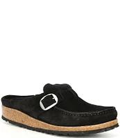 Birkenstock Women's Buckley Suede Buckle Clogs