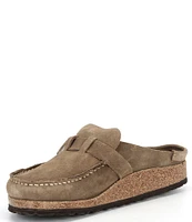 Birkenstock Women's Buckley Suede Buckle Clogs