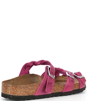 Birkenstock Women's Franca Braid Oiled Leather Strappy Sandals