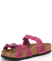 Birkenstock Women's Franca Braid Oiled Leather Strappy Sandals