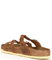 Birkenstock Women's Franca Braid Oiled Leather Strappy Sandals