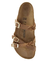 Birkenstock Women's Franca Braid Oiled Leather Strappy Sandals