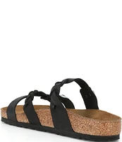 Birkenstock Women's Franca Braid Oiled Leather Strappy Sandals