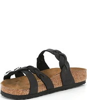 Birkenstock Women's Franca Braid Oiled Leather Strappy Sandals