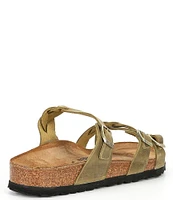 Birkenstock Women's Franca Braid Oiled Leather Strappy Sandals