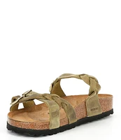 Birkenstock Women's Franca Braid Oiled Leather Strappy Sandals