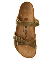 Birkenstock Women's Franca Braid Oiled Leather Strappy Sandals