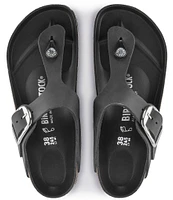 Birkenstock Women's Gizeh Big Buckle Detail Oiled Leather Thong Sandals