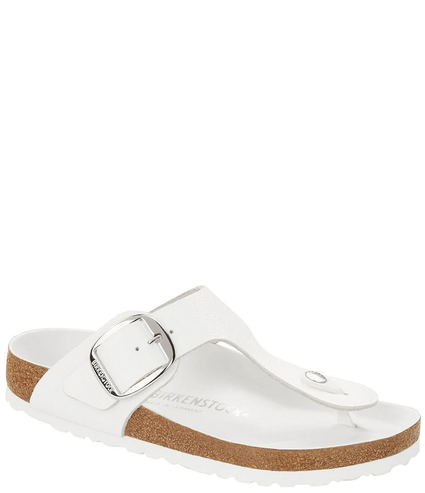 Birkenstock Women's Gizeh Big Buckle Detail Leather Thong Sandals