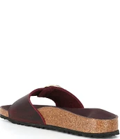 Birkenstock Women's Madrid Big Buckle Detail Oiled Leather Sandals