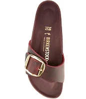 Birkenstock Women's Madrid Big Buckle Detail Oiled Leather Sandals