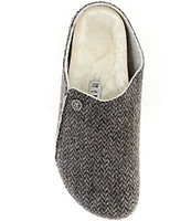 Birkenstock Women's Zermatt Herringbone Shearling-Lined Slippers