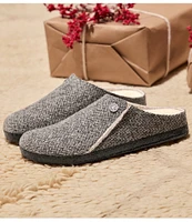 Birkenstock Women's Zermatt Herringbone Shearling-Lined Slippers