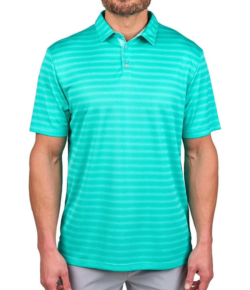 BLACK CLOVER Oli Striped Short Sleeve Polo Shirt