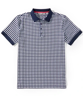 BLACK CLOVER Clover Patch Short Sleeve Polo Shirt