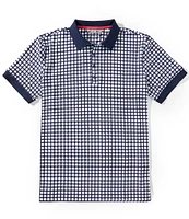 BLACK CLOVER Clover Patch Short Sleeve Polo Shirt