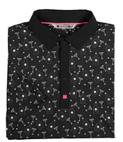 BLACK CLOVER Liquid Luck Short Sleeve Polo Shirt