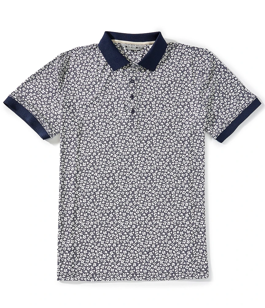 BLACK CLOVER Lucky Bloom Short Sleeve Polo Shirt